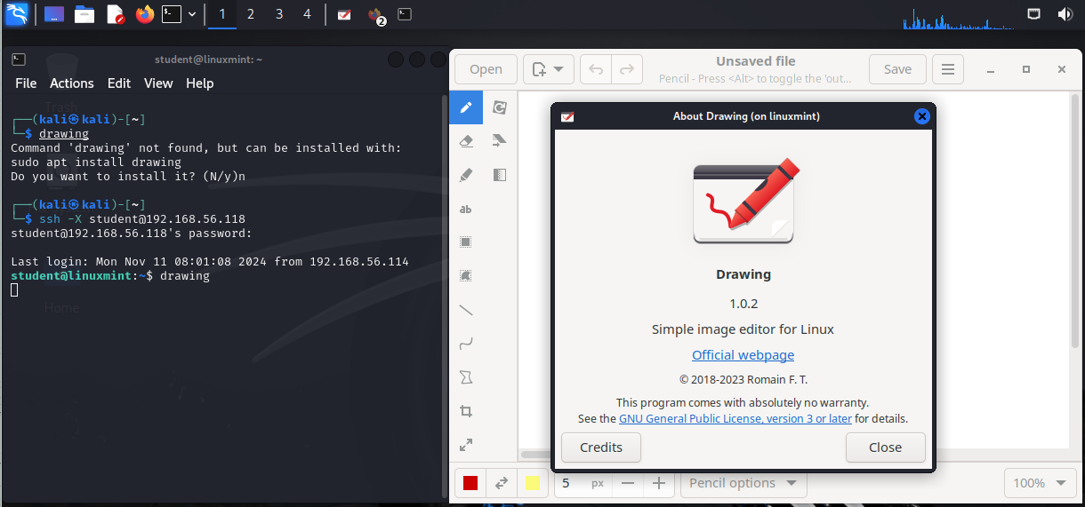 SSH X Forwarding.