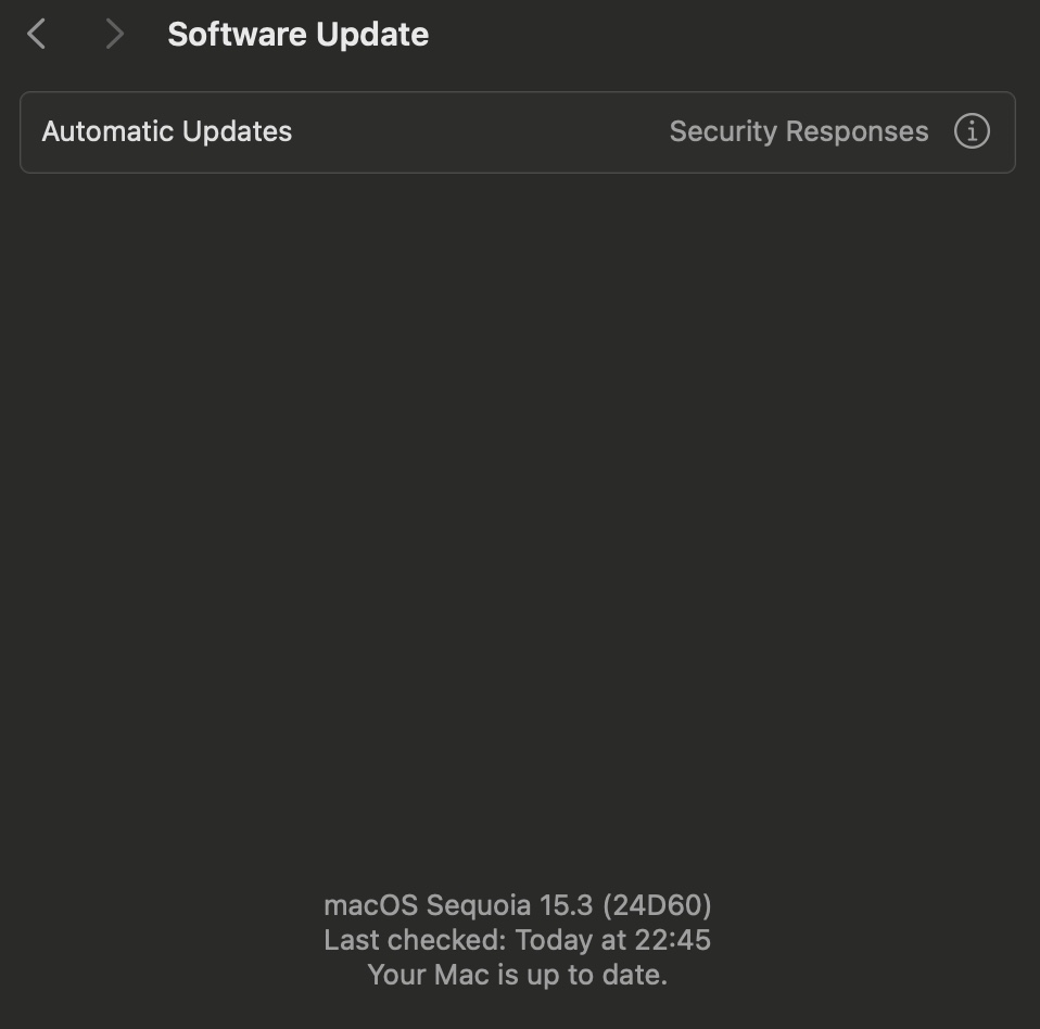 macOS Updates