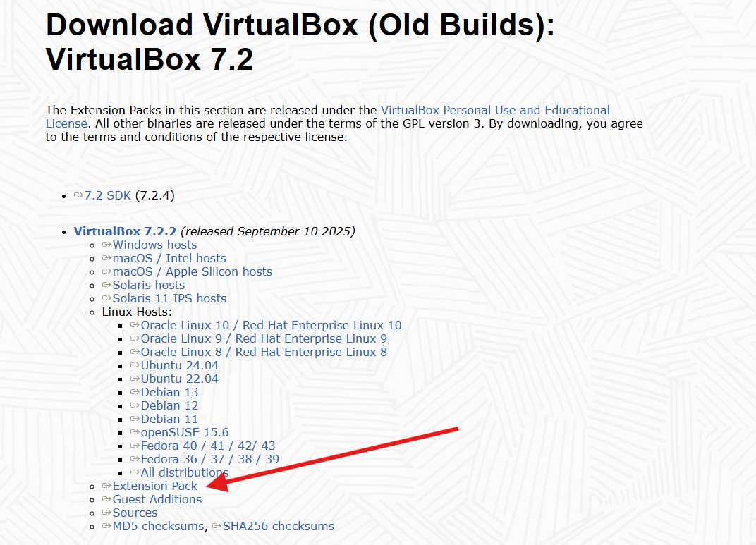 Download Extension Pack