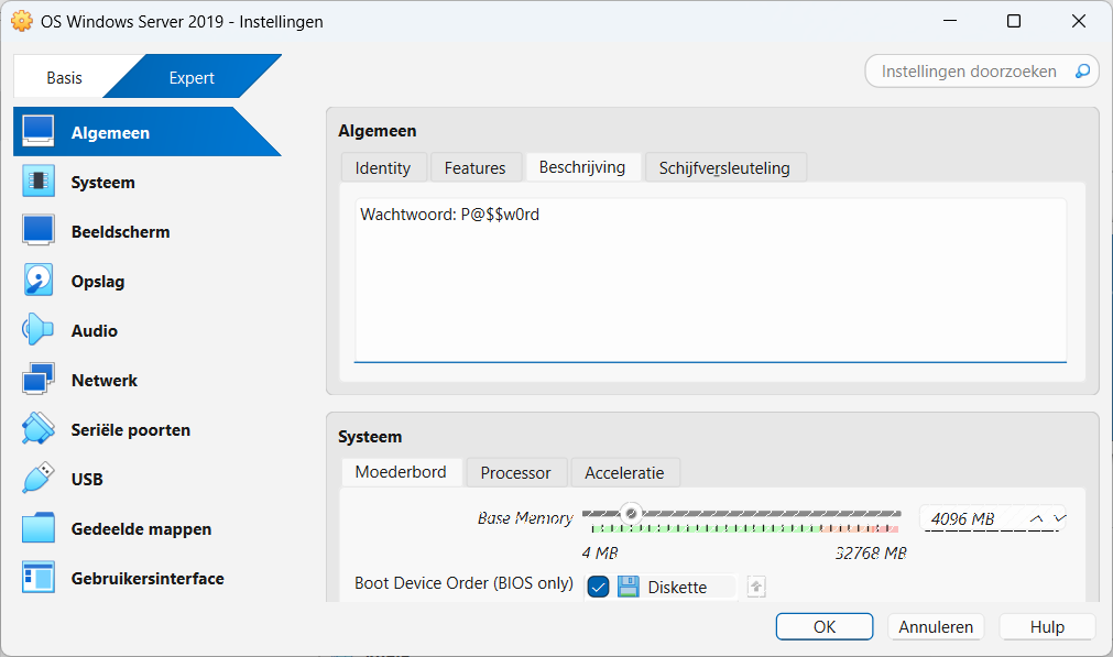 Virtualbox - Description
