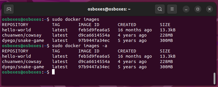 Docker - images