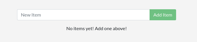 Een lege to do applicatie