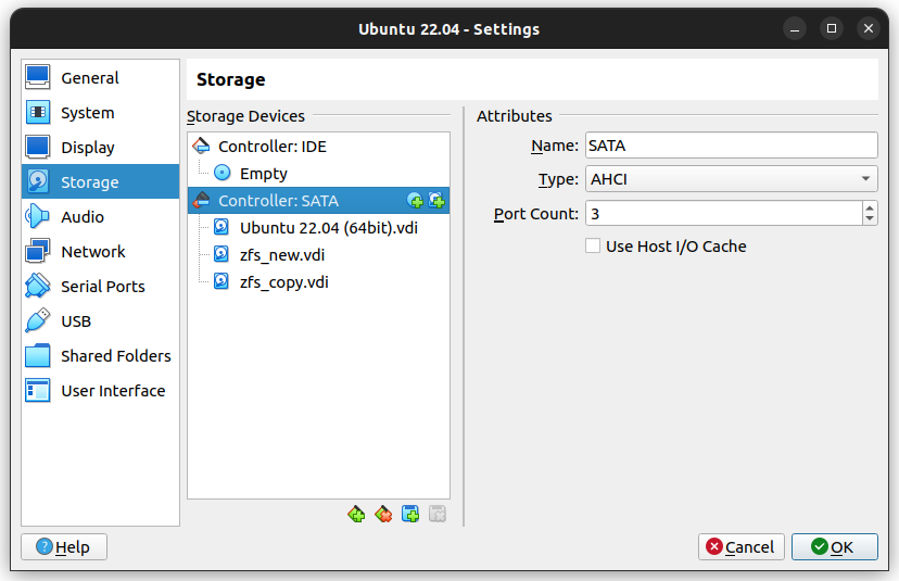 Virtuele machine - Koppelen schijf